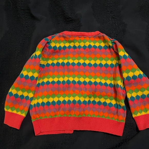 Hanna Andersson Pink and Colorful Knit Sweater - Picture 6 of 6